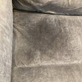 Microfiber 3-Seat Manual Reclining SOFA Blue 84Wx38Dx41H