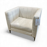 Jonathan Louis Elle Upholstered Velvet Club Chair CHAIR Ivory 36w33d31h