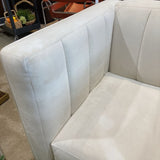 Jonathan Louis Elle Upholstered Velvet Club Chair CHAIR Ivory 36w33d31h
