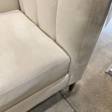 Jonathan Louis Elle Upholstered Velvet Club Chair CHAIR Ivory 36w33d31h