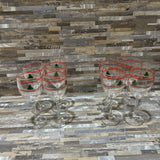 10pc Set Waechterbach Christmas Tree Wine Glasses HOLIDAY ITEMS 3d8h