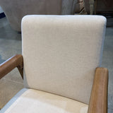 Lulu and Georgia Marla Leather Arms DINING CHAIRS Natural 23w26d33.5h