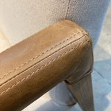 Lulu and Georgia Marla Leather Arms DINING CHAIRS Natural 23w26d33.5h