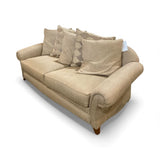 Transitional Fabric Roll Arm SOFA 86w36d38h
