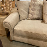 Transitional Fabric Roll Arm SOFA 86w36d38h