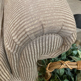 Transitional Fabric Roll Arm SOFA 86w36d38h