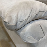 Suede Two-Seat LOVE SEAT Beige 68w36d36h