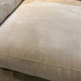 Suede Two-Seat LOVE SEAT Beige 68w36d36h