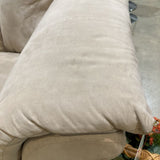 Suede Two-Seat LOVE SEAT Beige 68w36d36h