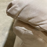 Suede Two-Seat LOVE SEAT Beige 68w36d36h