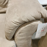 Suede Three-Seat SOFA Beige 90w36d36h