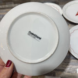 Crate & Barrel 4pc Set Christmas Appetizer Plates ACCESSORIES 6"