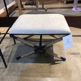 Linen Top X-Base with Natural Twine Accents BENCH 24Wx18Dx17H