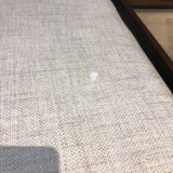 Linen Top X-Base with Natural Twine Accents BENCH 24Wx18Dx17H