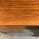 silver Vintage Danish Teak Lockable w/ File Drawers DESKS 60Wx30Dx28.5H