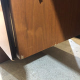 silver Vintage Danish Teak Lockable w/ File Drawers DESKS 60Wx30Dx28.5H