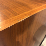 silver Vintage Danish Teak Lockable w/ File Drawers DESKS 60Wx30Dx28.5H