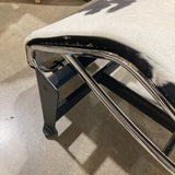 Le Corbusier Style Cow Hide Lounger CHAIR 64Wx18Dx27H