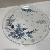 Glass Holiday Polar Bear Platter HOLIDAY ITEMS 13"