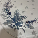 Glass Holiday Polar Bear Platter HOLIDAY ITEMS 13"