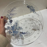 Glass Holiday Polar Bear Platter HOLIDAY ITEMS 13"