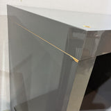 16-Section Gloss Laminate BOOK SHELF Grey 59Wx15.5Dx59H