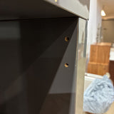 16-Section Gloss Laminate BOOK SHELF Grey 59Wx15.5Dx59H