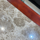 Cherry Finish Wood w/ Faux Stone Insert Top COFFEE/COCKTAIL TABLE 44w22d18h