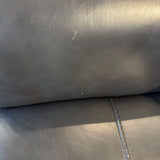 Macy's Kaleb Faux Leather 3-Seat SOFA Black 83w35d33h