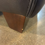 Macy's Kaleb Faux Leather 3-Seat SOFA Black 83w35d33h