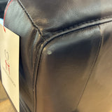 Macy's Kaleb Faux Leather 3-Seat SOFA Black 83w35d33h