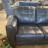 Macy's Kaleb Faux Leather 3-Seat SOFA Black 83w35d33h