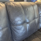 Macy's Kaleb Faux Leather 3-Seat SOFA Black 83w35d33h