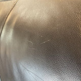 Macy's Kaleb Faux Leather 3-Seat SOFA Black 83w35d33h