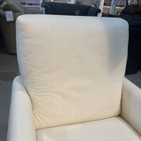 Italsofa Contemporary Leather Recliner RECLINERS Ivory 29w32d38h