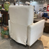 Italsofa Contemporary Leather Recliner RECLINERS Ivory 29w32d38h