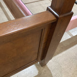 Chestnut Burl California King Four Poster Bed BEDS Brown 80.5w96d65h