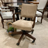 Pottery Barn Manchester Upholstered Swivel Desk Chair OFFICE CHAIRS 29w27.5d34.5h