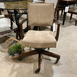 Pottery Barn Manchester Upholstered Swivel Desk Chair OFFICE CHAIRS 29w27.5d34.5h