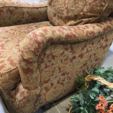 Arhaus Patterned Loung Chair W/Ottoman LOUNGE CHAIRS 33w40d35h