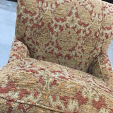 Arhaus Patterned Loung Chair W/Ottoman LOUNGE CHAIRS 33w40d35h