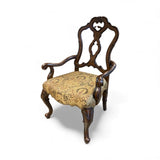 Parquet Style Upholstered Captain DINING CHAIRS 24w21d42h