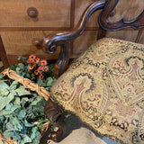 Parquet Style Upholstered Captain DINING CHAIRS 24w21d42h