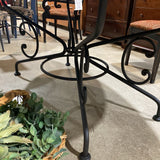 Arhaus Arabesque Hammered Iron & Copper Oval DINING TABLE 77w45d30h