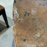 Arhaus Arabesque Hammered Iron & Copper Oval DINING TABLE 77w45d30h