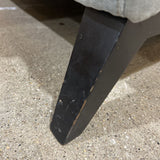 Style Line Furniture MCM Button Tufted 3-Seat SOFA Light Blue 88w36d32h