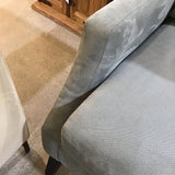 Style Line Furniture MCM Button Tufted 3-Seat SOFA Light Blue 88w36d32h