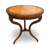 Round Burl Foyer Table END/SIDE TABLE 28d32.5h