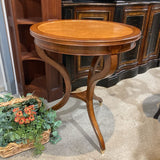 Round Burl Foyer Table END/SIDE TABLE 28d32.5h
