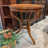 Round Burl Foyer Table END/SIDE TABLE 28d32.5h